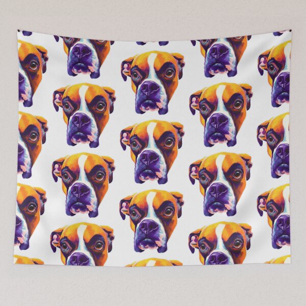 Item preview, Sweet Boxer -  Colorful Boxer with Puppy Dog Eyes designed and sold by dawgpainter.
