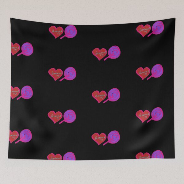 Item preview, LaMaisonOfMY Hippo Luvs Sweets Collection Icons Lollipop Heart Black Series designed and sold by LaMaisonOfMY.