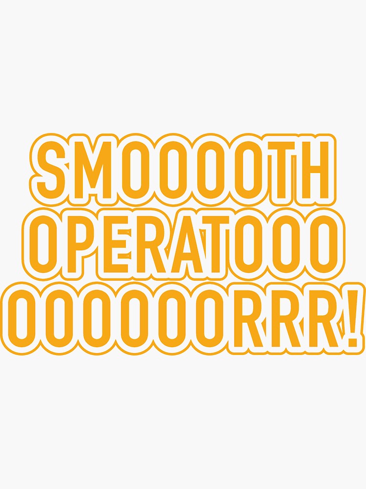 Stitch Operator Sticker