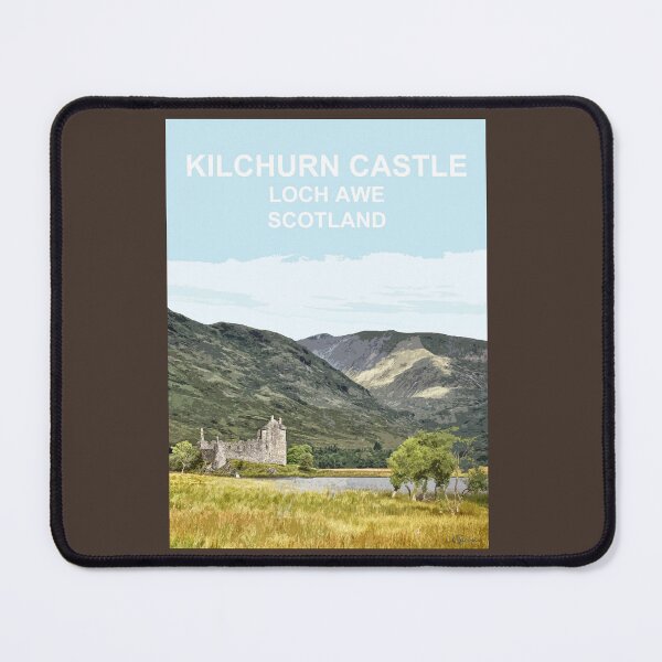 Item preview, Kilchurn Castle, Loch Awe, Scotland Travel location poster designed and sold by BarbaraGlebska.