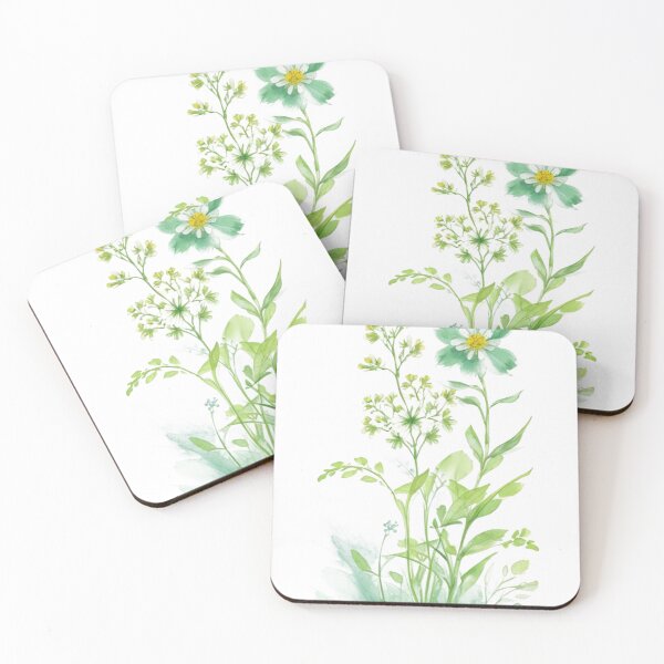 Item preview, Tranquil Green Minimalist Blossom designed and sold by hudaG.