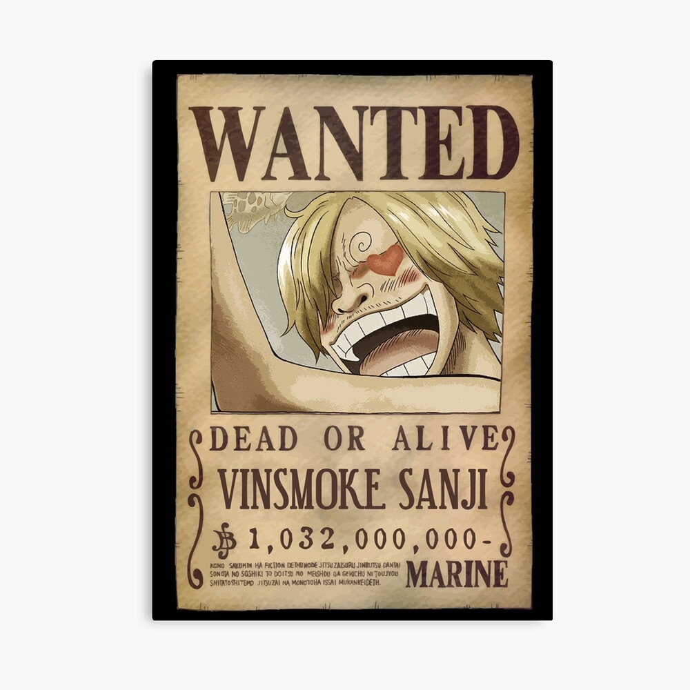 Sanji Latest Wanted Bounty