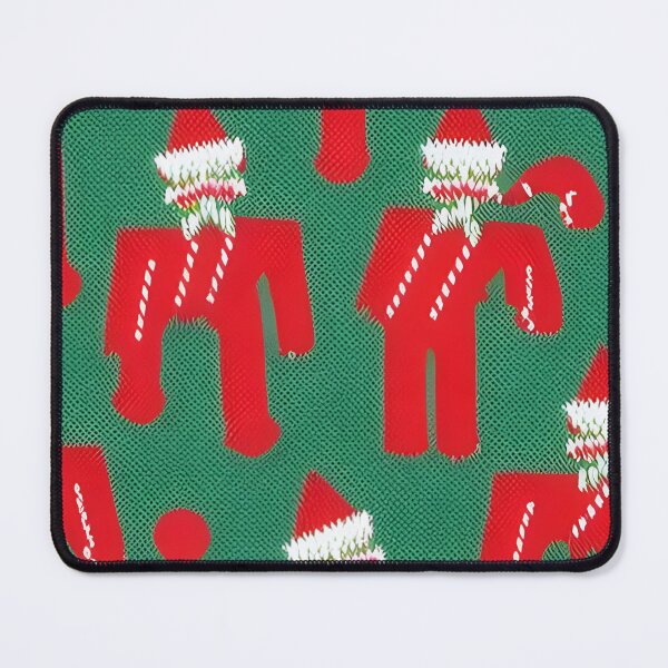 Item preview, Futuristic Festive: Ugly Red Santa Claus Candy Cane Pattern designed and sold by stine1.