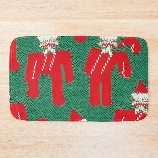 Item preview, Futuristic Festive: Ugly Red Santa Claus Candy Cane Pattern designed and sold by stine1.