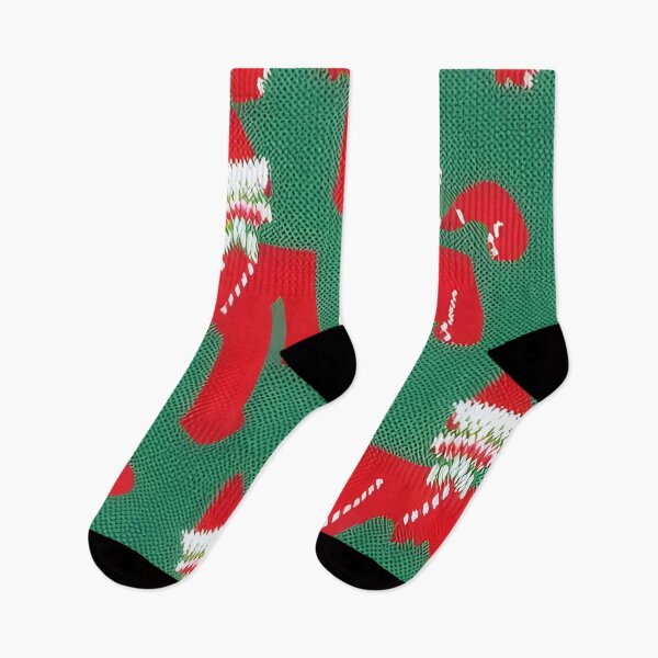 Item preview, Futuristic Festive: Ugly Red Santa Claus Candy Cane Pattern designed and sold by stine1.