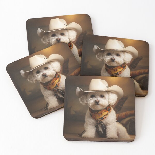 Item preview, Cowboy Dog - Bichons Frise designed and sold by Merchgard.