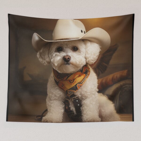 Item preview, Cowboy Dog - Bichons Frise designed and sold by Merchgard.