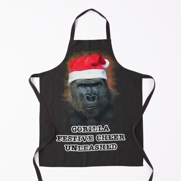 Item preview, Gorilla Festive Cheer Unleashed designed and sold by rawshutterbug.