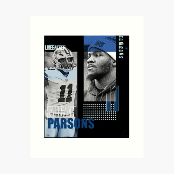 Art  Micah Parsons Dallas Cowboys Lb Football Sports Print Poster