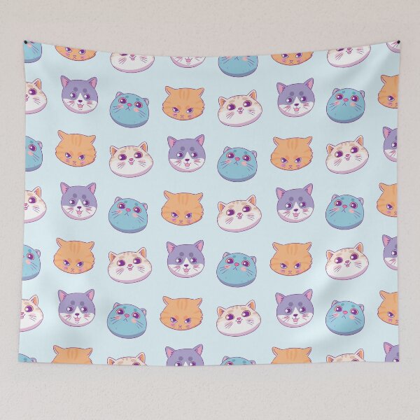 Item preview, Cute fun colorful cats faces pack  designed and sold by Yaragold.