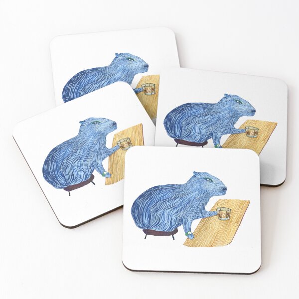 Item preview, Blue da-ba-dee Capybara designed and sold by Ekaterina Khozatskaya.