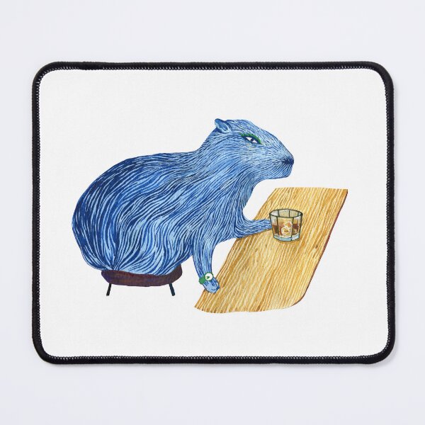 Item preview, Blue da-ba-dee Capybara designed and sold by Ekaterina Khozatskaya.