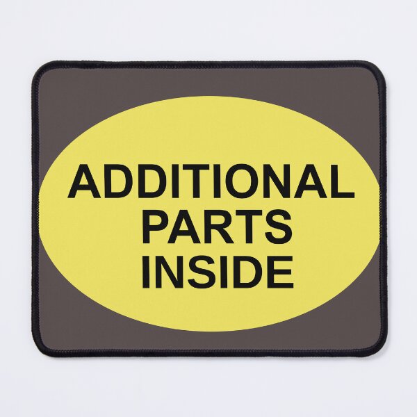 Item preview, ADDITIONAL PARTS INSIDE sign designed and sold by lobodelnoir.