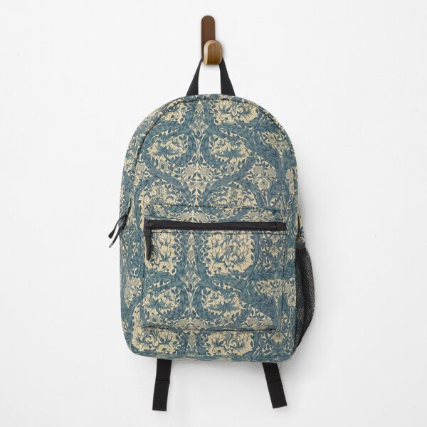 Item preview, Blue Vintage Leaves and Flower Pattern designed and sold by sourceoflife.