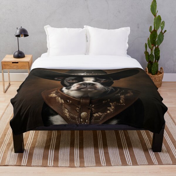 Item preview, Cowboy Dog - Boston Terrier designed and sold by Merchgard.