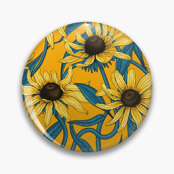 Item preview, Yellow Rudbekia on yellow designed and sold by Katerina Mitkova Kirilova.