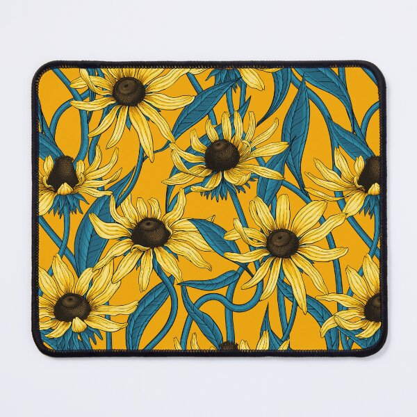 Item preview, Yellow Rudbekia on yellow designed and sold by Katerina Mitkova Kirilova.