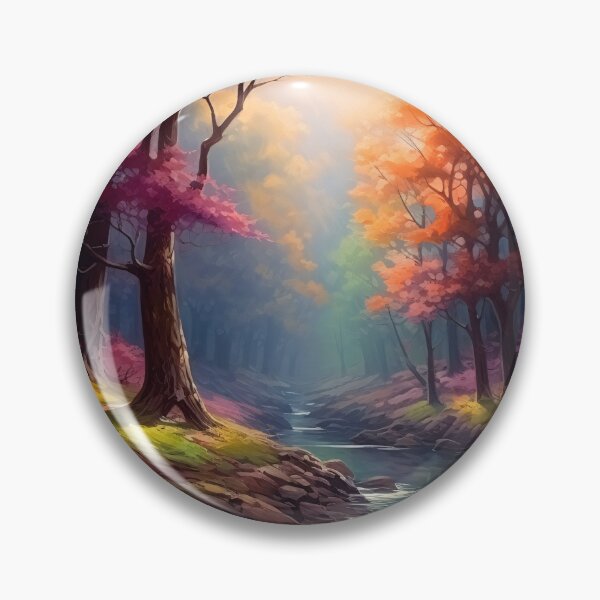 Item preview, Colorful Autumn Scene 3 designed and sold by Red Witch Art.