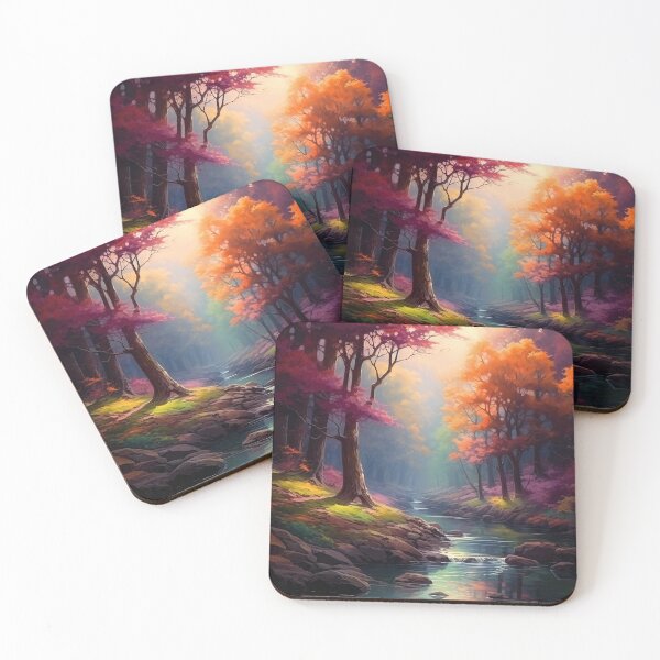 Item preview, Colorful Autumn Scene 3 designed and sold by Red Witch Art.