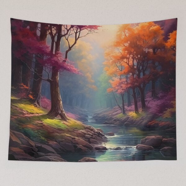 Item preview, Colorful Autumn Scene 3 designed and sold by Red Witch Art.