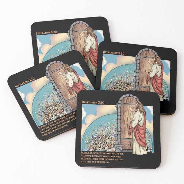 Item preview, Jesus Knocks - Revelation 3:20 designed and sold by ChristlikeMerch.