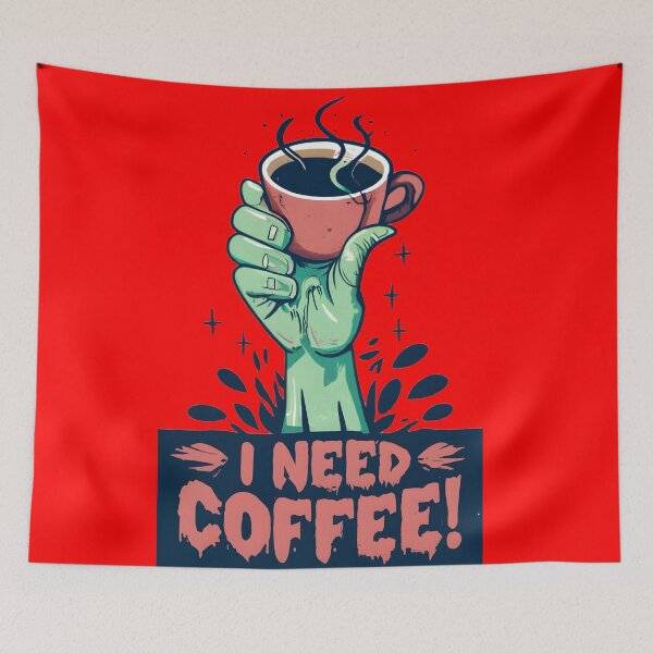Item preview, I need coffee. zombie need coffee designed and sold by ratchawoot.