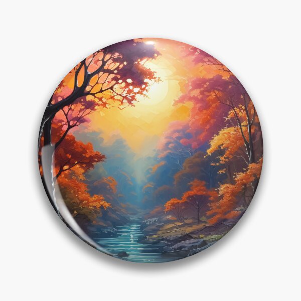 Item preview, Colorful Autumn Scene 4 designed and sold by Red Witch Art.