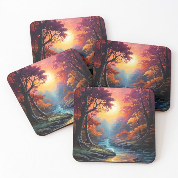 Item preview, Colorful Autumn Scene 4 designed and sold by Red Witch Art.