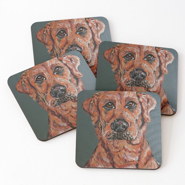 Item preview, Red Retriever Portrait designed and sold by jasperdragon3.