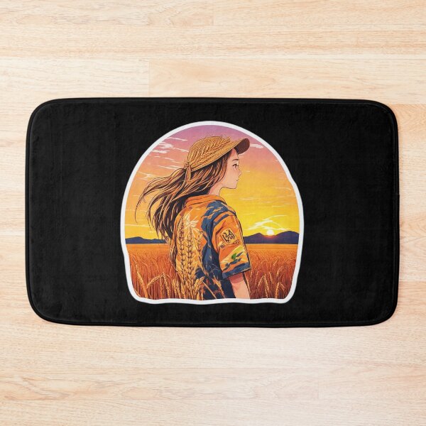 Item preview, Young Girl Watching Sunset over Wheat Field designed and sold by Ridiculam Toga.