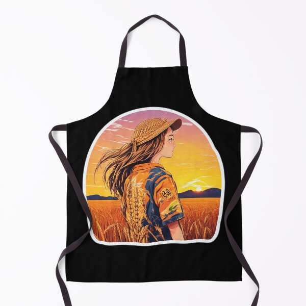 Item preview, Young Girl Watching Sunset over Wheat Field designed and sold by Ridiculam Toga.