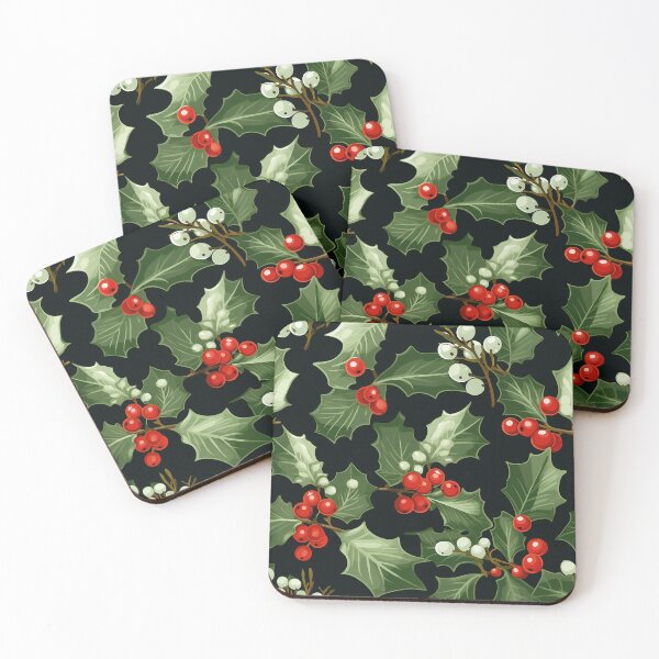 Item preview, Lush Holly Festive Holiday pattern designed and sold by NikkofTime.