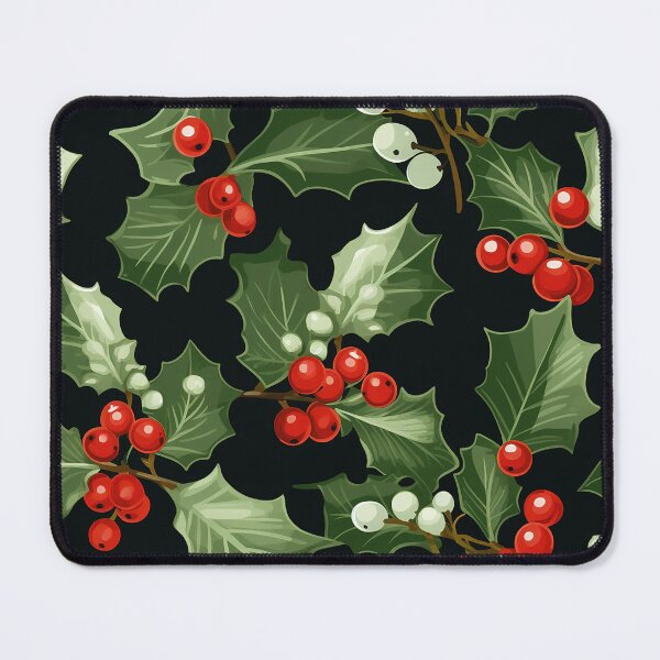 Item preview, Lush Holly Festive Holiday pattern designed and sold by NikkofTime.