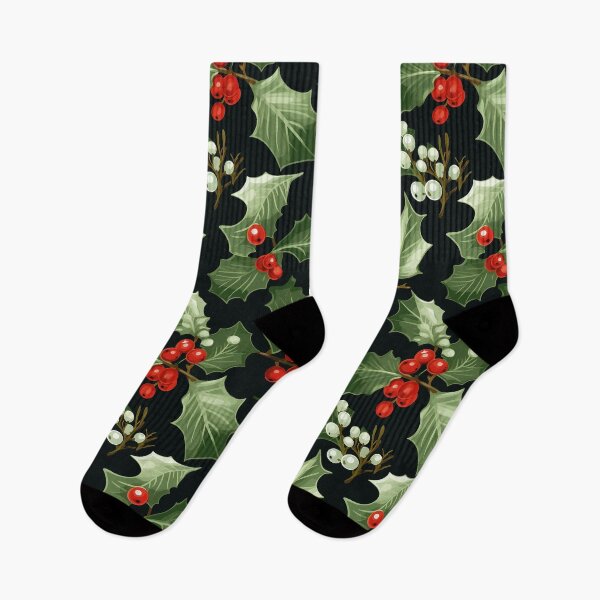 Item preview, Lush Holly Festive Holiday pattern designed and sold by NikkofTime.
