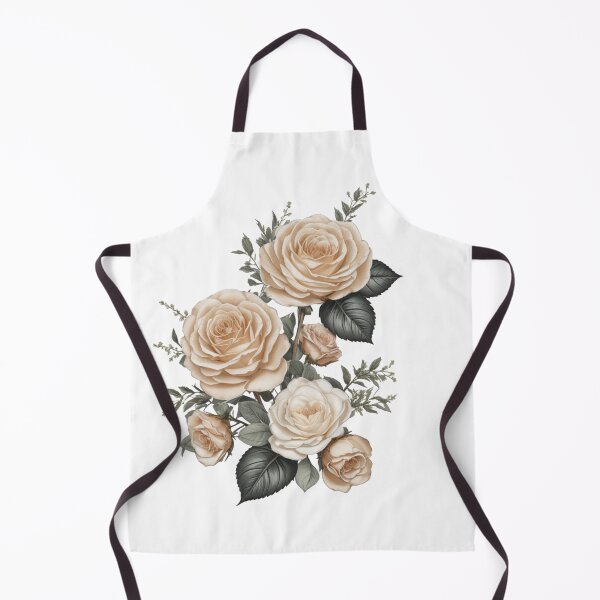 Item preview, cream Floribunda roses with a buds and sliver green leaves. designed and sold by Debsgiftware Ward.