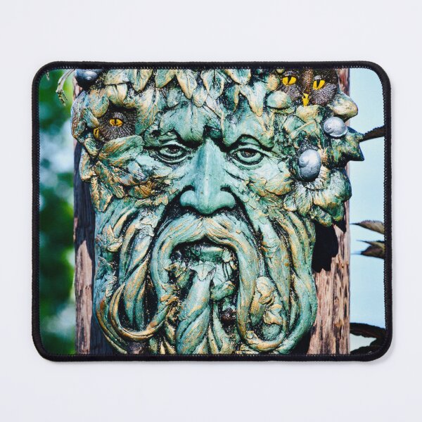 Item preview, Green Man with owls and snails in his hair designed and sold by keithmilligan.