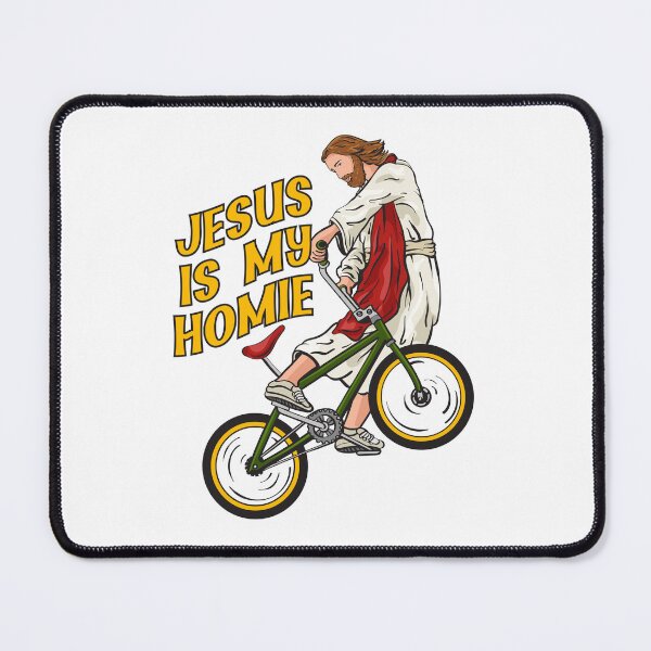 Item preview, Jesus on BMX designed and sold by ChristlikeMerch.
