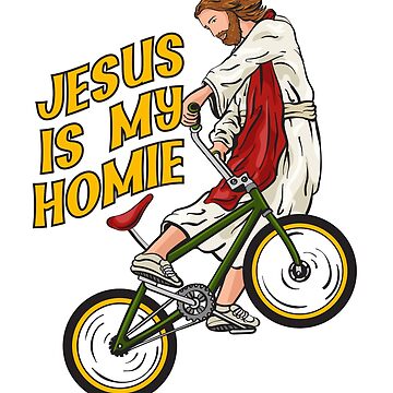 Artwork thumbnail, Jesus on BMX by ChristlikeMerch