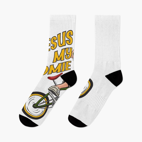 Item preview, Jesus on BMX designed and sold by ChristlikeMerch.