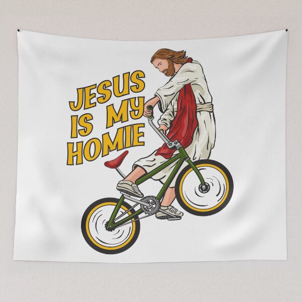 Item preview, Jesús en BMX designed and sold by ChristlikeMerch.