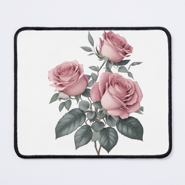 Item preview, 3 Hybrid tea roses and sliver green leaves. designed and sold by Debsgiftware Ward.