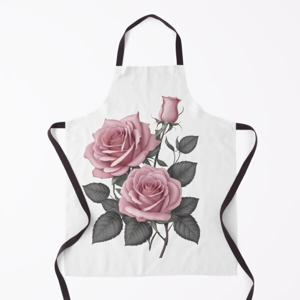 Item preview, 2 Hybrid tea roses with a bud and sliver green leaves. designed and sold by Debsgiftware Ward.