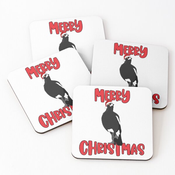 Item preview, Merry Christmas Australian Magpie designed and sold by aussiemaggieluv.
