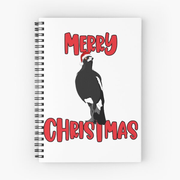 Item preview, Merry Christmas Australian Magpie designed and sold by aussiemaggieluv.