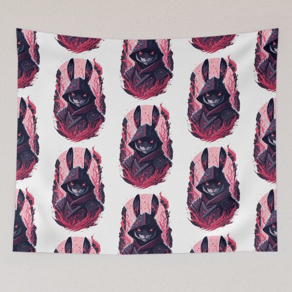 Item preview, Rabbit warrior, rabbit red fire, rabbit samurai designed and sold by GreyStanzione1.