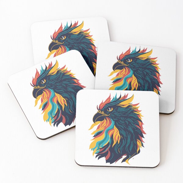 Item preview, colorful rooster, rooster head, rooster head decoration designed and sold by GreyStanzione1.