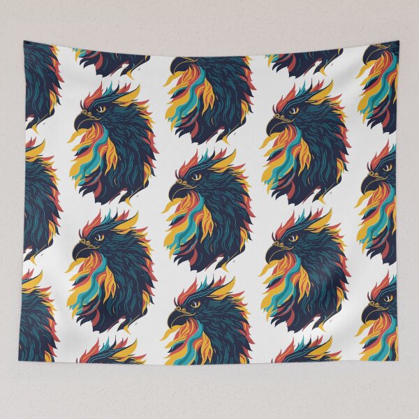 Item preview, colorful rooster, rooster head, rooster head decoration designed and sold by GreyStanzione1.