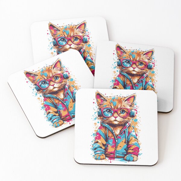 Item preview, Colorful cat, cat hiphop style, graffity little cat designed and sold by GreyStanzione1.