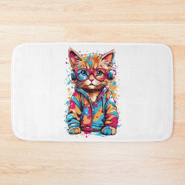 Item preview, Colorful cat, cat hiphop style, graffity little cat designed and sold by GreyStanzione1.