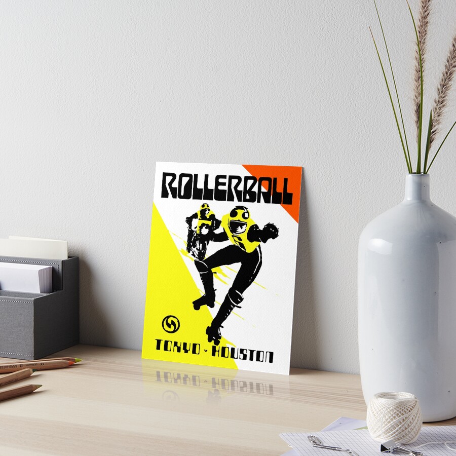 "ROLLERBALL TOKYO HOUSTON" Art Board Print for Sale by seriZed Redbubble
